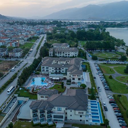 Hotel Du Lac Congress Center & Spa Янина Экстерьер фото Aerial view of the complex