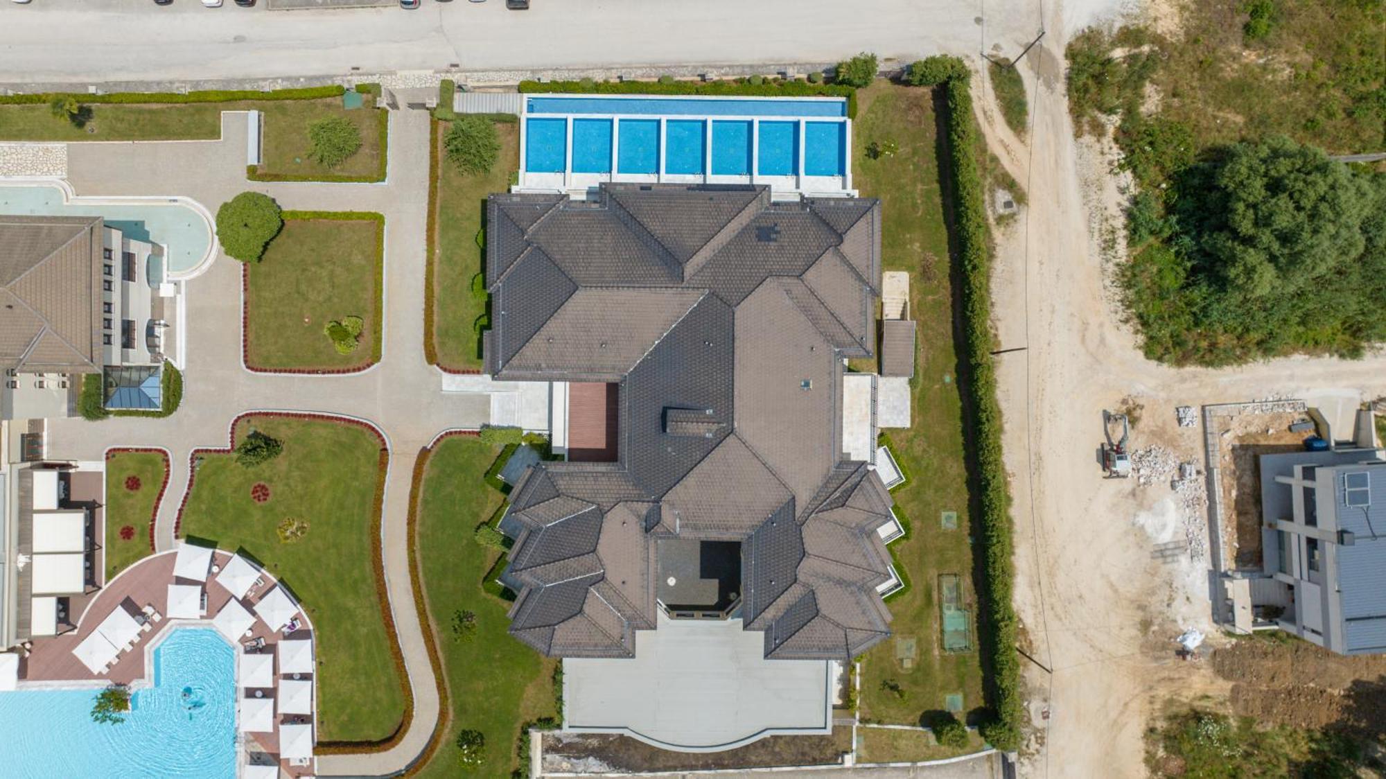 Hotel Du Lac Congress Center & Spa Янина Экстерьер фото Aerial view of the house
